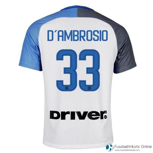 Inter Milan Trikot Auswarts D'Ambrosio 2017-18 Fussballtrikots Günstig